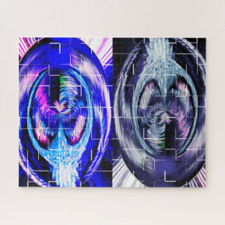 Icy day and night art jigsaw puzzle