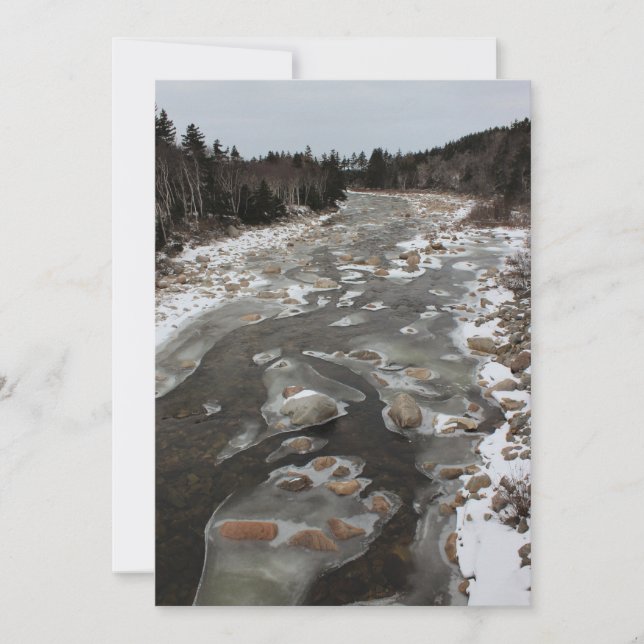 Icy Footprint in the River (Front)