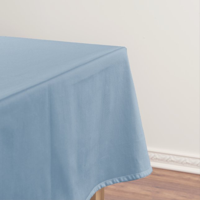 Icy Glacier Lake Blue Grey, Neutral Solid Colour Tablecloth (In Situ)