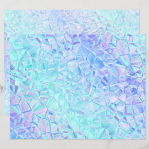 icy iridescence : paper sheet