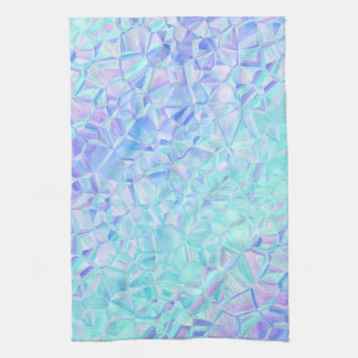 icy iridescence : paper sheet tea towel