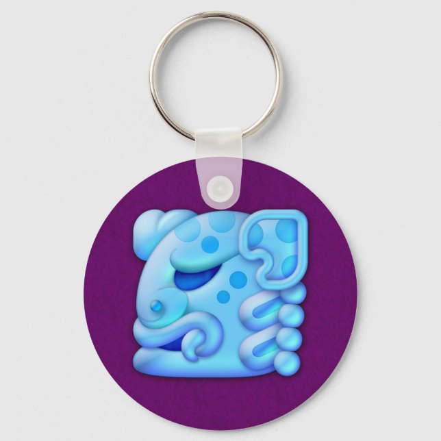 Icy Maya Animal Head Key Ring (Front)