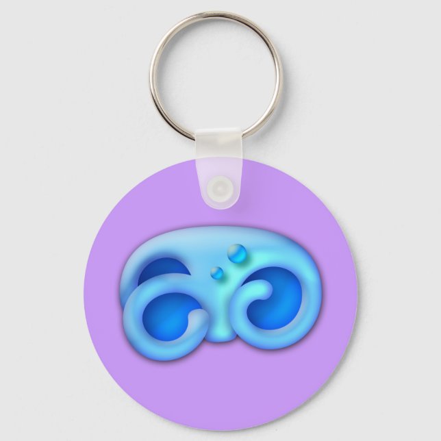 Icy Maya Animal Paw Key Ring (Front)
