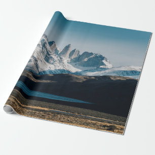 ICY MOUNTAIN SCENERY WRAPPING PAPER