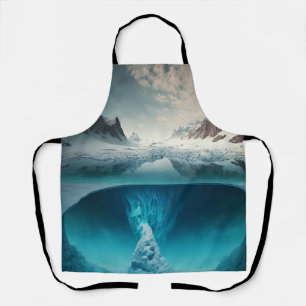 Icy Mountain View Apron