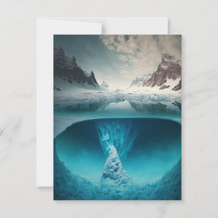 Icy Mountain View Card