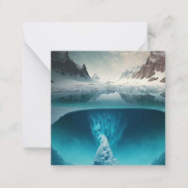 Icy Mountain View Card (Front)