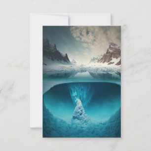 Icy Mountain View Card