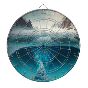 Icy Mountain View Dartboard