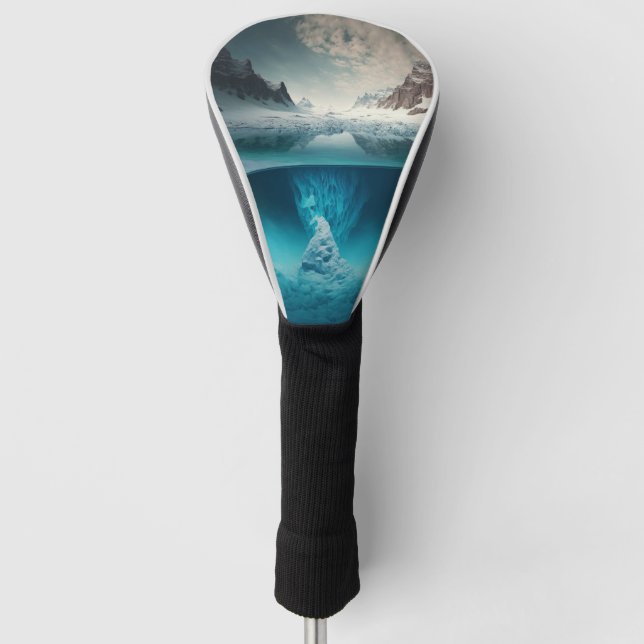 Icy Mountain View Golf Head Cover (Front)