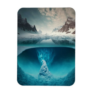 Icy Mountain View Magnet