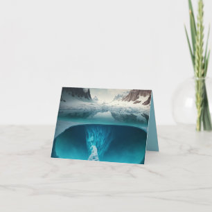 Icy Mountain View Thank You Card