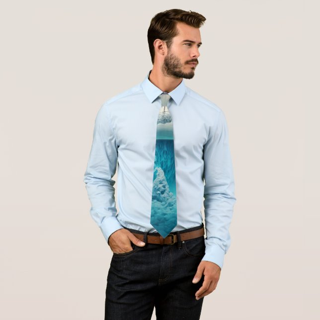 Icy Mountain View Tie (In Situ)