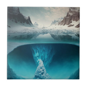 Icy Mountain View Tile