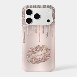Icy Pink Silver Lips Diamond Glitter Sparkle Drip