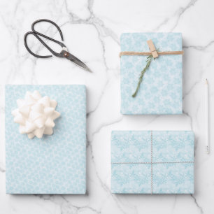 Icy Snowflakes Wrapping Paper Sheet
