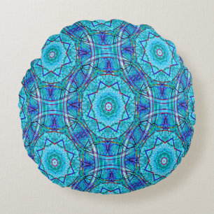 Icy Stars... Round Cushion