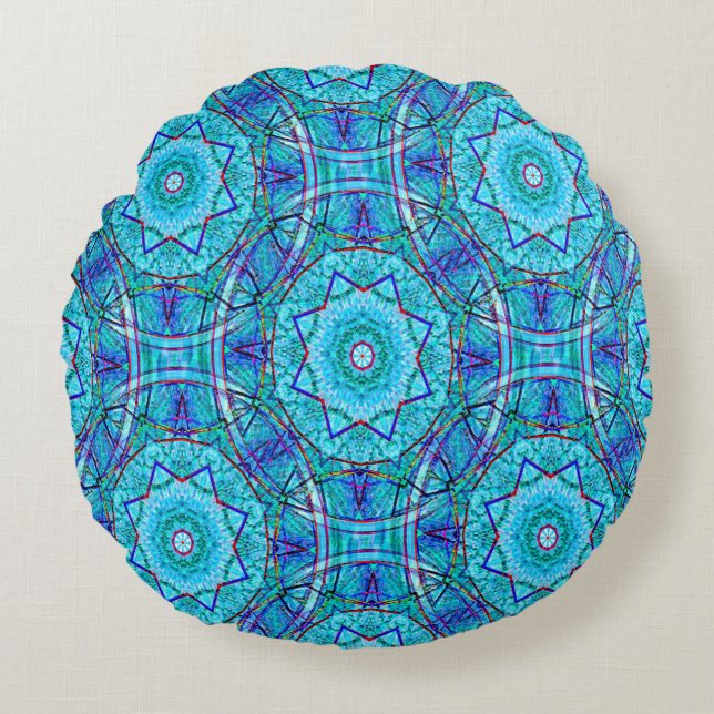 Icy Stars... Round Cushion (Front)