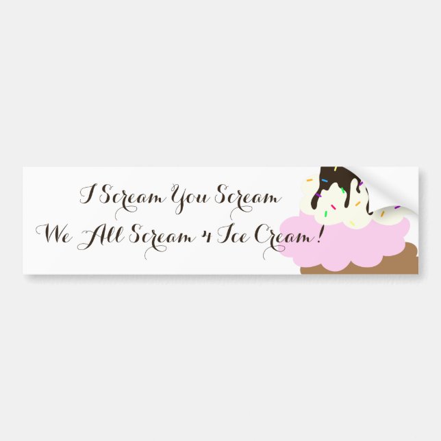 Icy Sweetness Bumper Sticker (Front)