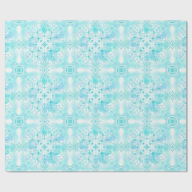 Icy Trees Winter Wrapping Paper (Flat)