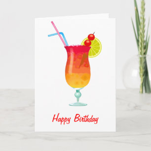 Icy Tropical Rum Punch Card