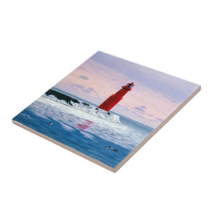 Icy Waters Lighthouse Tile