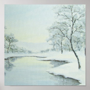Icy Winter Landscape Fine Art Print