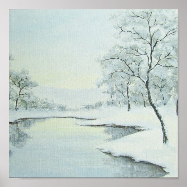 Icy Winter Landscape Fine Art Print (Front)