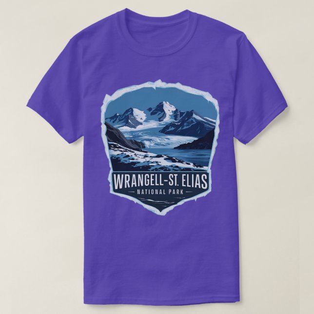 Icy Wrangell St Elias National Park TShirt (Design Front)