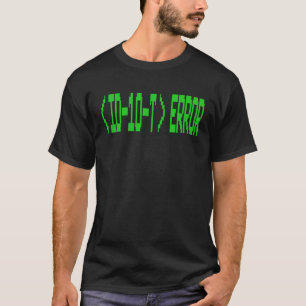 ID10T ERROR IT NERD RETRO VINTAGE FONT T-Shirt