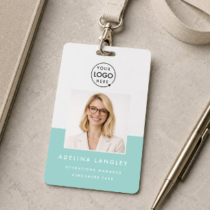 ID Badge 3x5 Photo Custom Employee Name Card