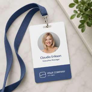 ID Badge 3x5 Photo   Custom Employee QR Badges