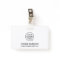 ID Badge Card | Business Employee Staff Logo White