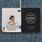 ID Badge Card | Custom Black Staff Name Badges