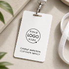 ID Badge Card | Logo Staff Lanyard Name Pass