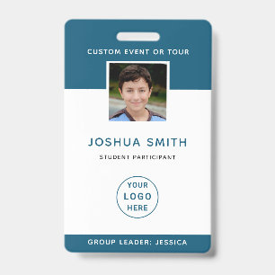 ID Badge Photo Template School Trip Music Tour
