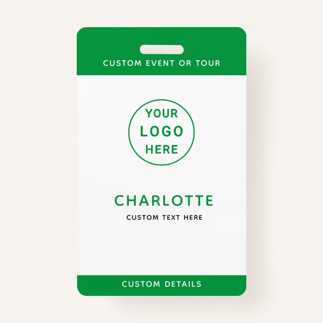 ID Badge Template Children School Trip Music Tour (Front)