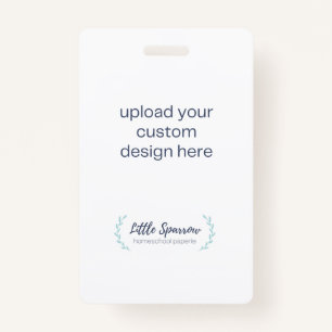 ID Badge - Upload Your Own Design Vertical