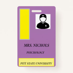 ID BADGES FOR SCHOOL, WORK, EVENTS, ETC.