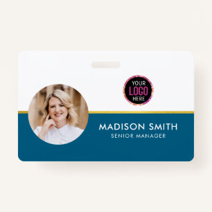 ID Card Badge Modern Business Staff Photo ID Badge