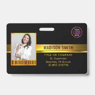  ID Card   Modern Minimalist Company Employee Badge
