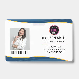  ID Card   Modern Minimalist Company Employee Badge