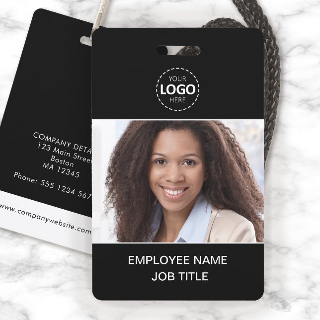 ID Card Photo and Logo Upload Employee ID Badge (Creator Uploaded)