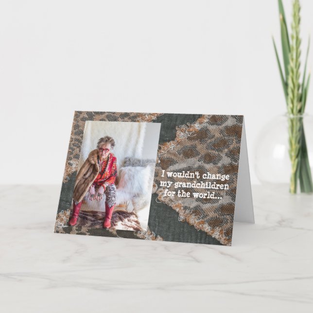 I'd Change the World for my Grandchildren Card (Front)