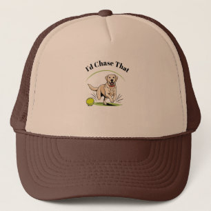 I'd Chase That" Labrador Retriever Trucker Hat