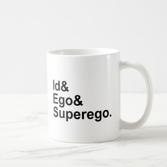 Id Ego Superego | Three Parts of the Psyche Coffee Mug (Right)