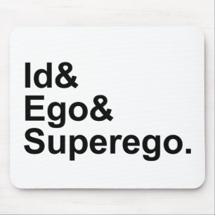 Id Ego Superego   Three Parts of the Psyche Mouse Mat