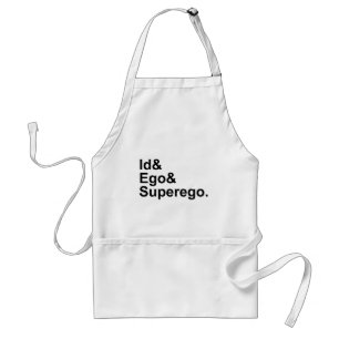 Id Ego Superego   Three Parts of the Psyche Standard Apron