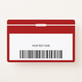 ID fireman volunteer city fire station template ID Badge (Back)