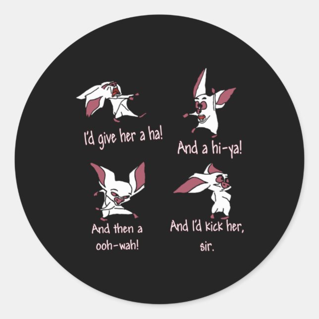 Id Give Her A Ha Classic Round Sticker (Front)
